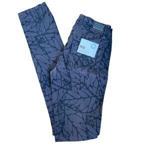 PAIGE NWT Gray & Black Skinny Pants Size 23